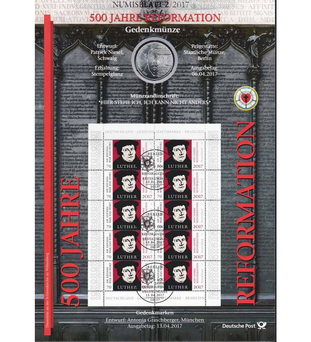 BRD Numisblatt 2/2017 Martin Luther