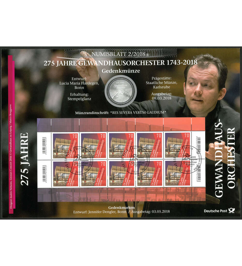 BRD Numisblatt 2/2018 275 J. Gewandhausorchester