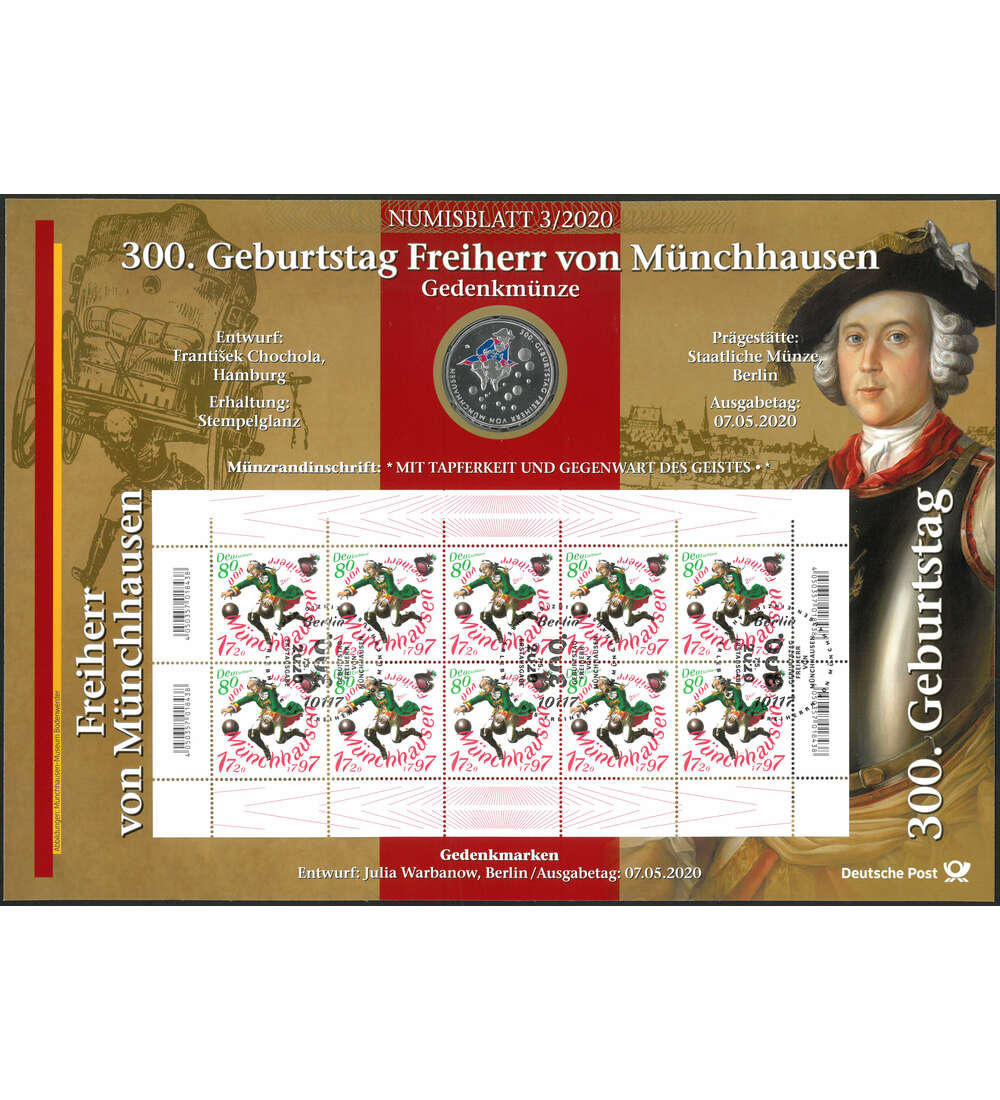 BRD Numisblatt 3/2020 Freiherr von Mnchhausen