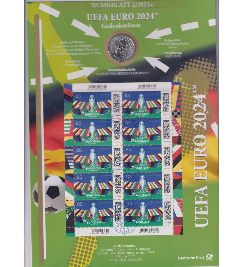 BRD Numisblatt 2/2024 UEFA EURO 2024