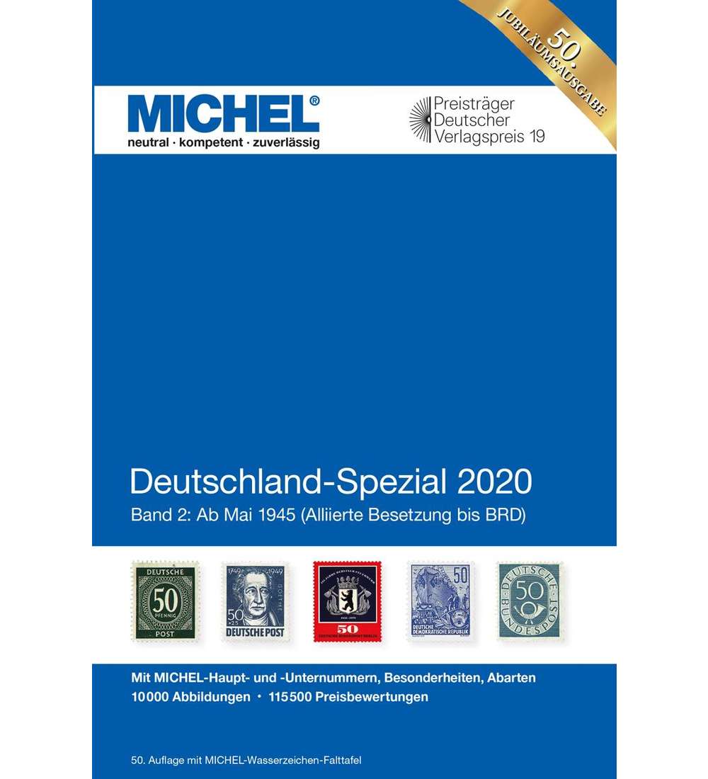 MICHEL Katalog DeutschlandSpezial 2020 Band 2 in Farbe Reduzierte