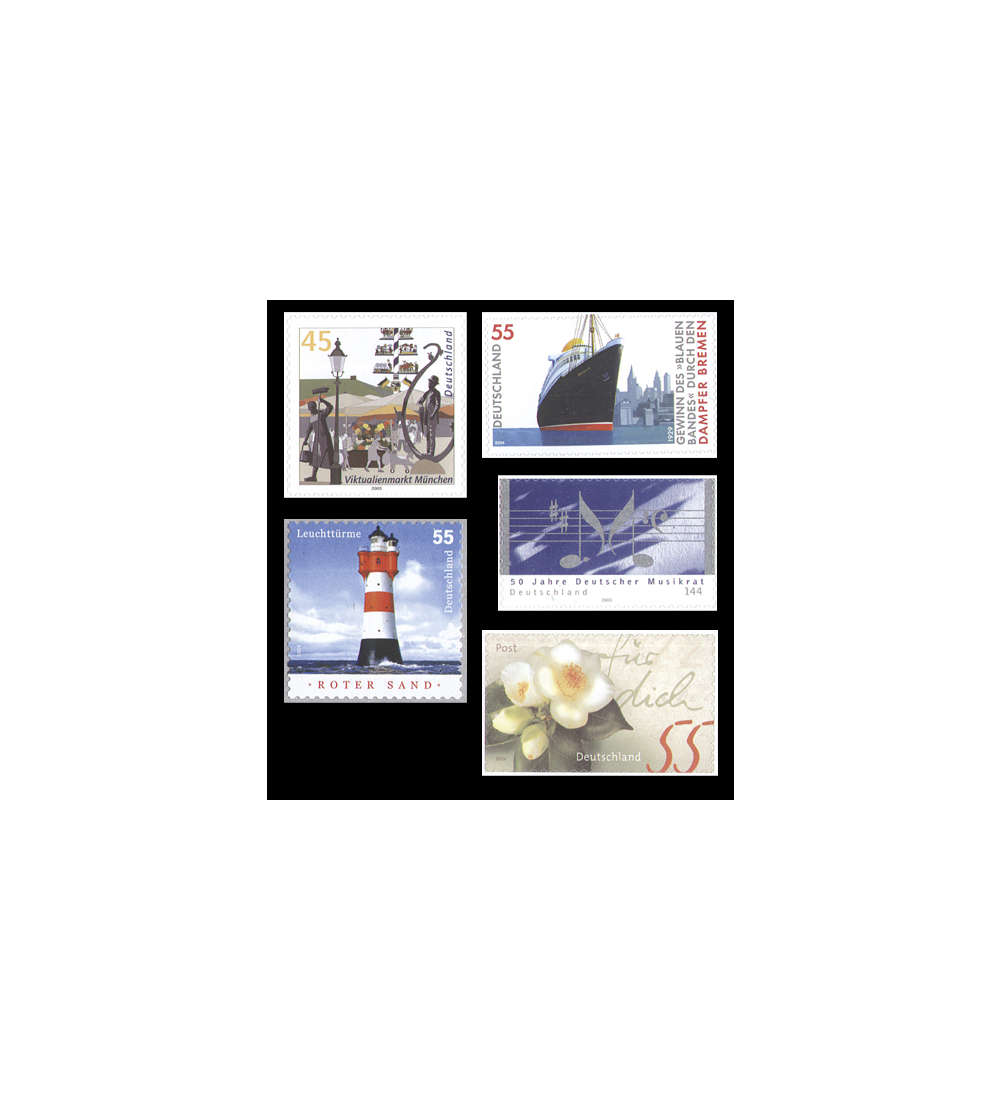 BRD Bund Selbstklebende 2004 - 5 Werte postfrisch **