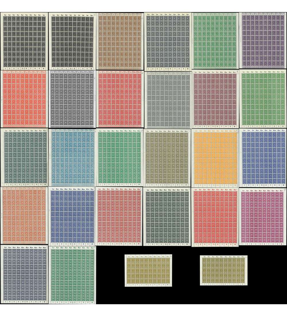 Alliierte Besetzung Nr. 911-937 postfrisch ** Bogensatz