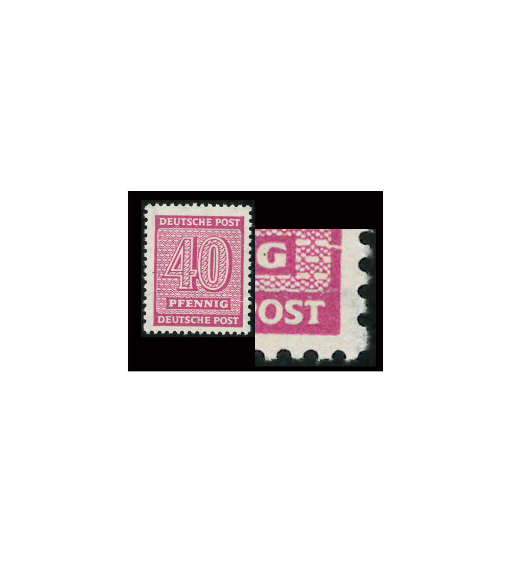 SBZ Nr. 136Y II postfrisch ** Plattenfehler
