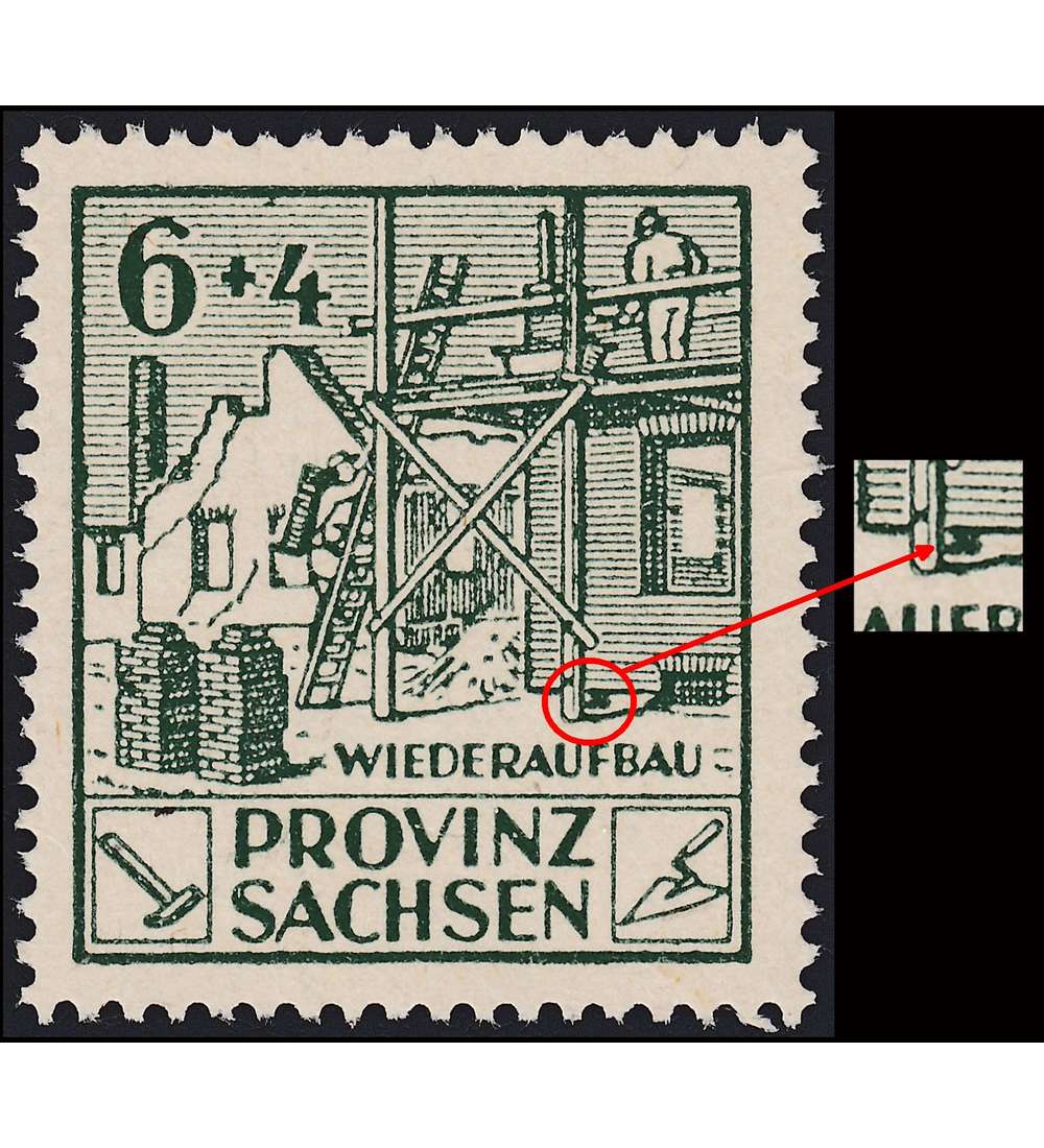 SBZ Nr. 87A VI postfrisch ** Plattenfehler