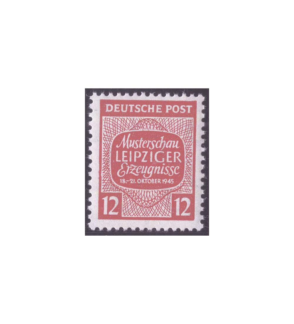 SBZ Nr. 125y VI postfrisch ** Plattenfehler