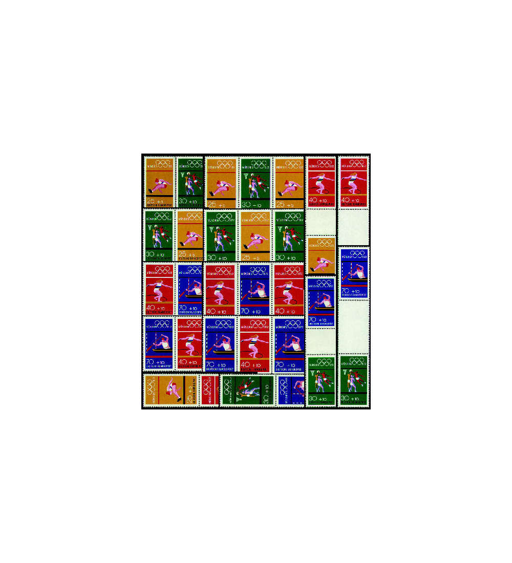 BRD Bund Zusammendrucke W30-SZ2b Olympia 1972 postfrisch **
