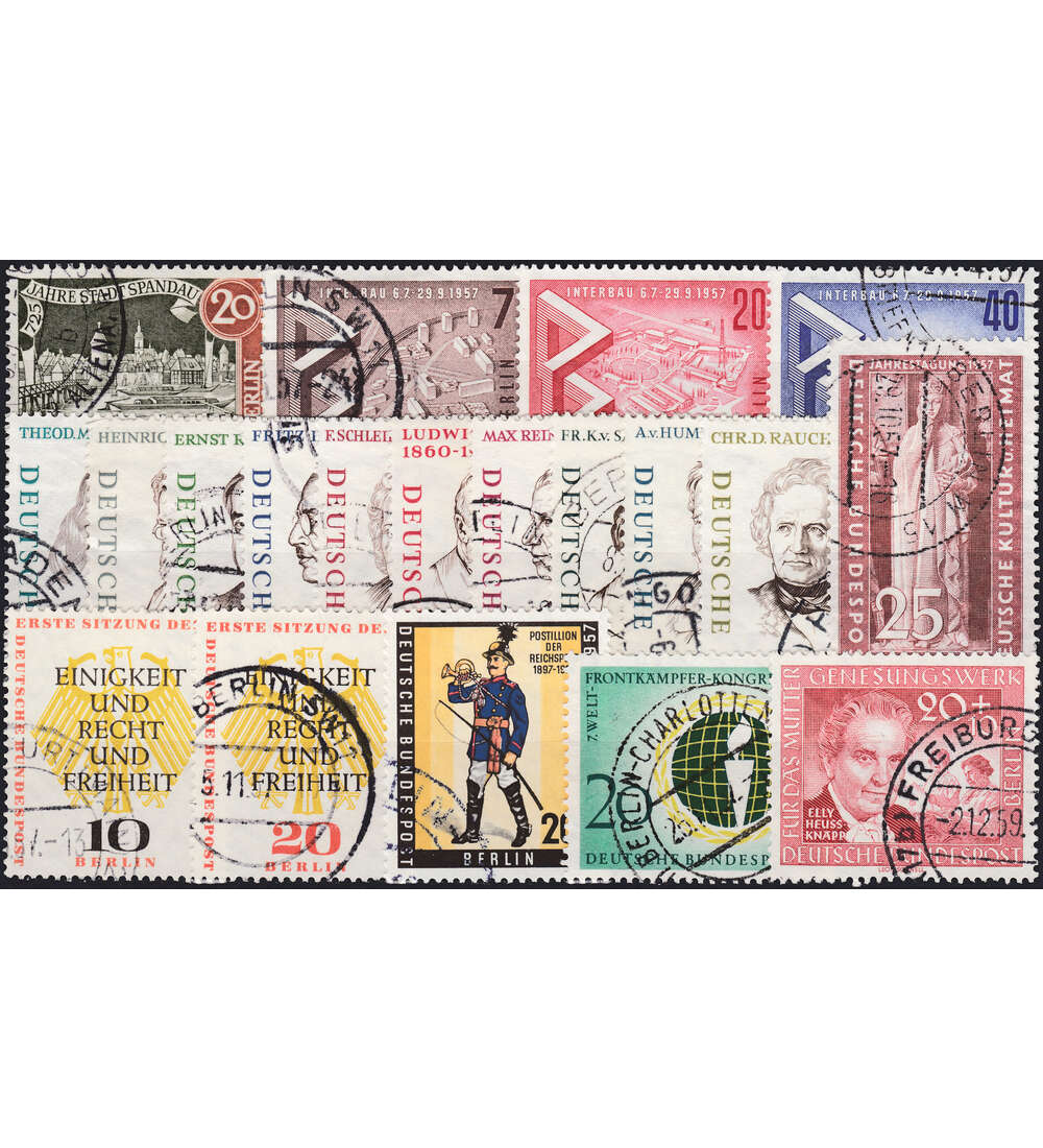 Berlin Jahrgang 1957 gestempelt komplett