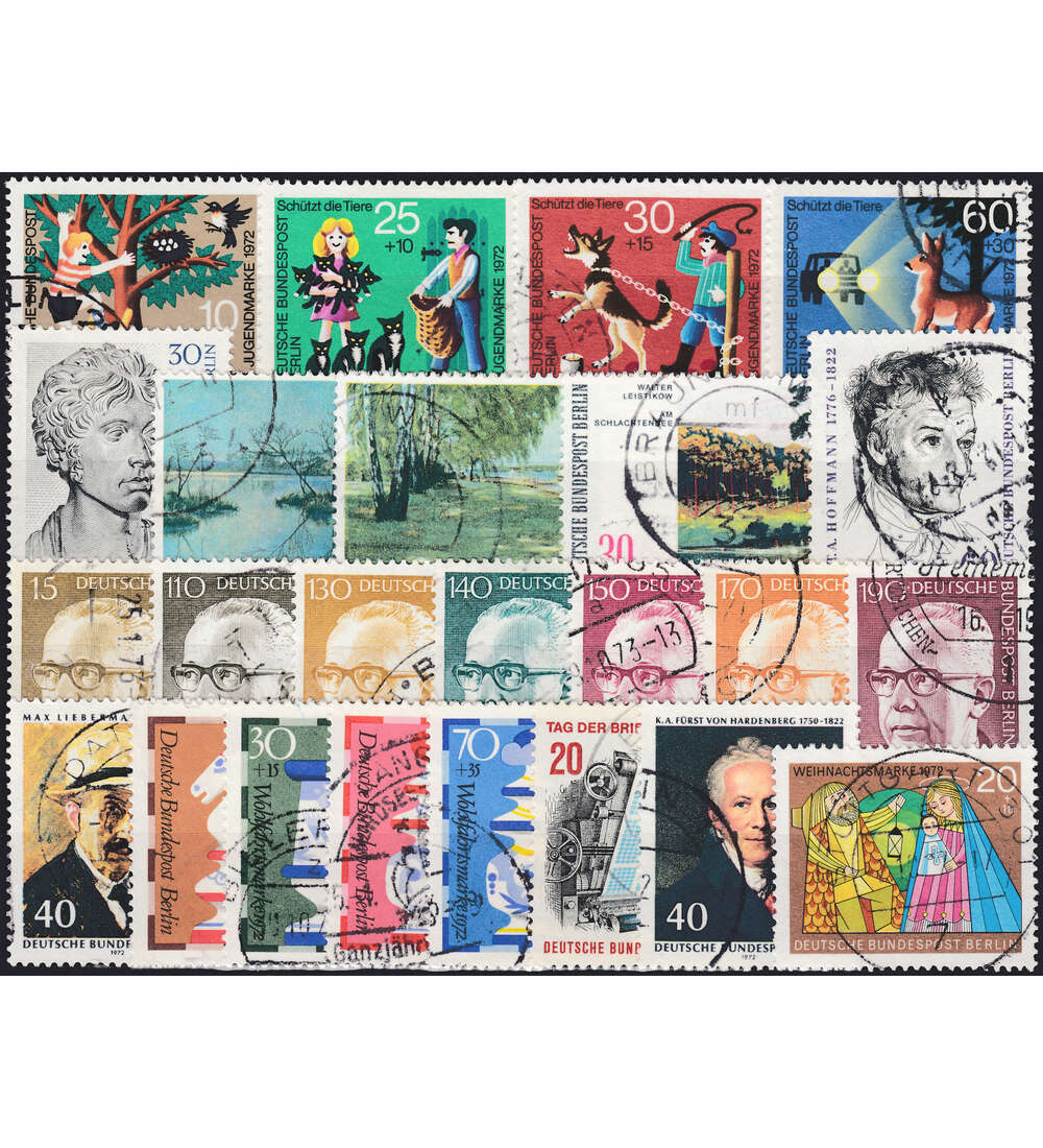 Berlin Jahrgang 1972 gestempelt komplett