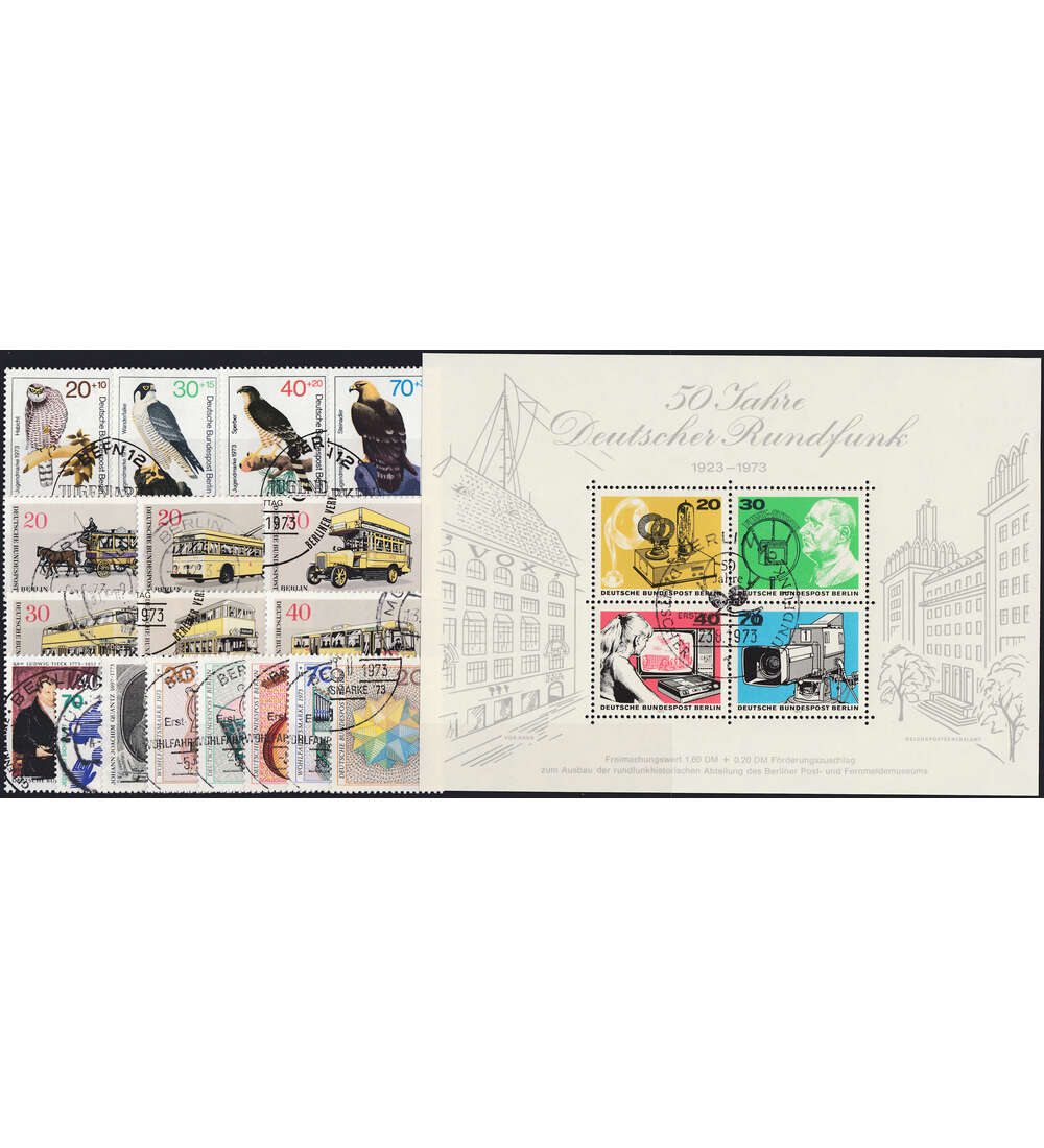 Berlin Jahrgang 1973 gestempelt komplett