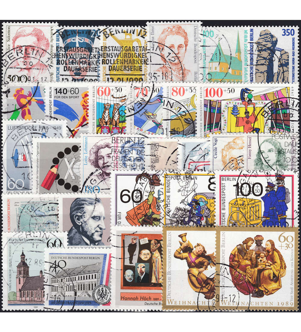 Berlin Jahrgang 1989 gestempelt komplett