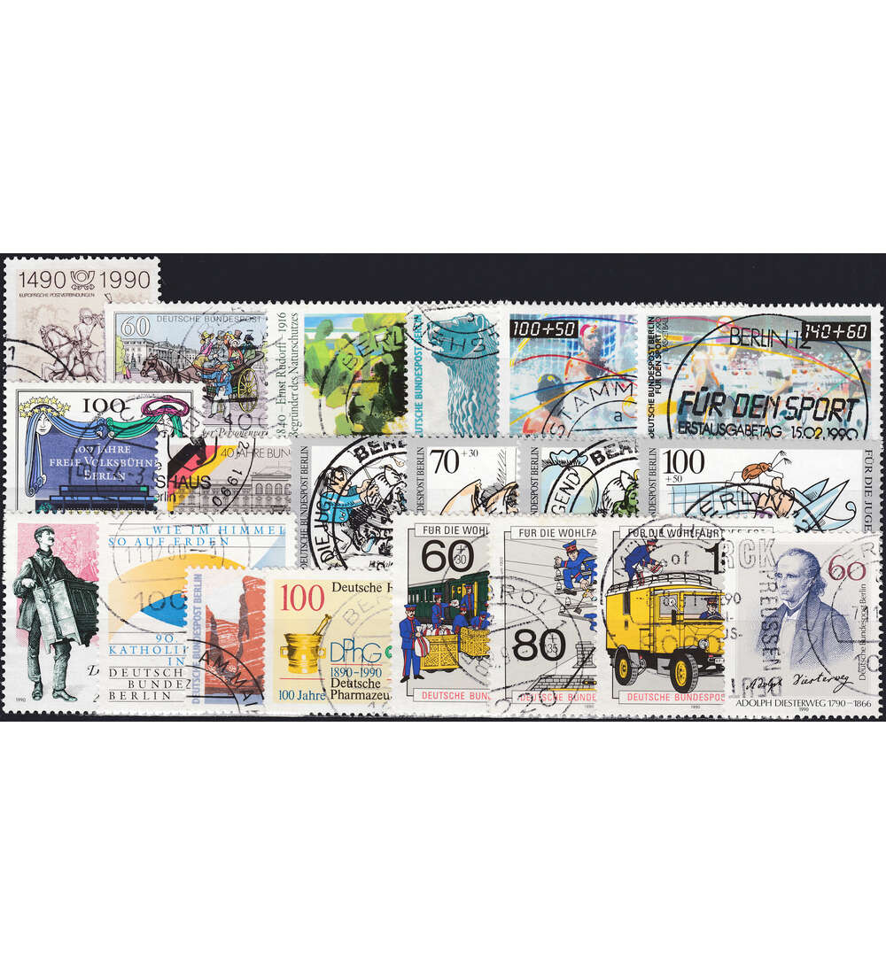 Berlin Jahrgang 1990 gestempelt komplett