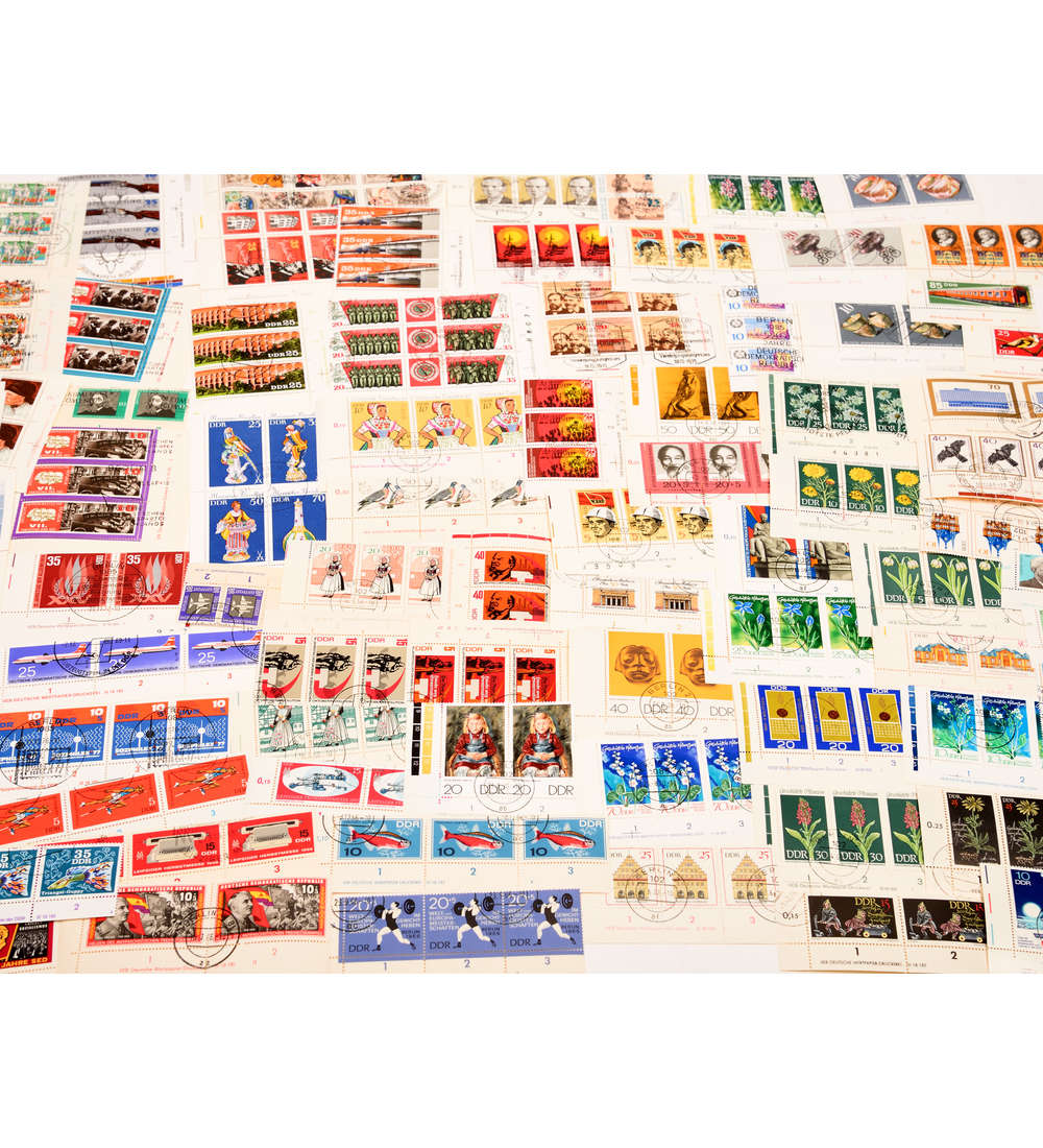 DDR Druckvermerke Kollektion gestempelt 1100 verschiedene