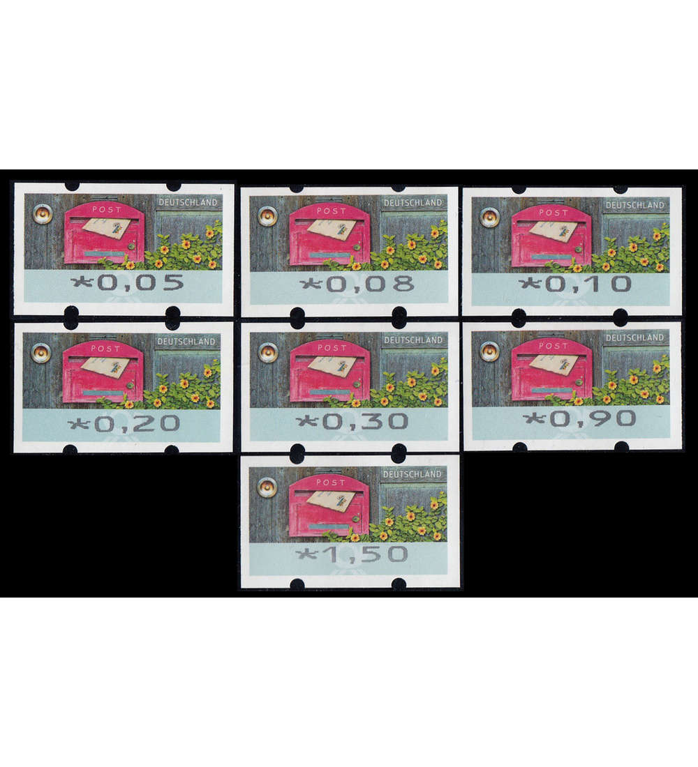 BRD Bund ATM9 VS1 postfrisch ** 5/8/10/20/30/90/150 Cent Briefkasten 2017