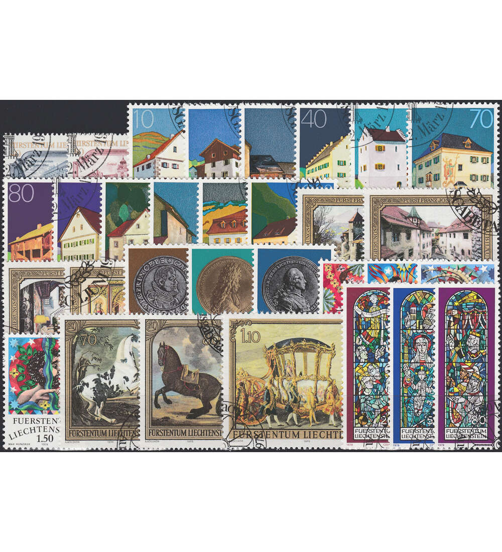 Liechtenstein 1978 gestempelt Nr. 692-722