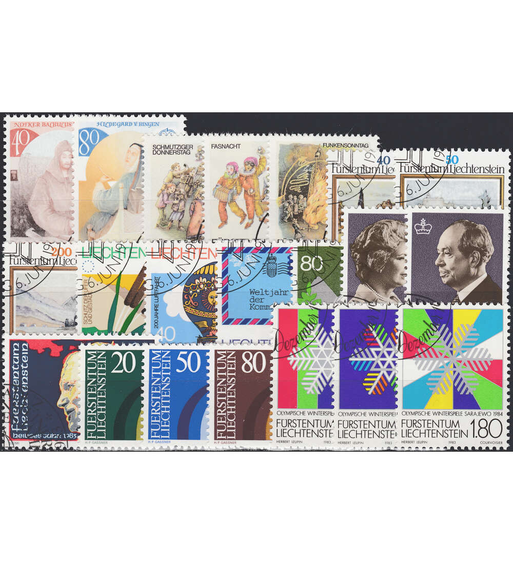 Liechtenstein 1983 gestempelt Nr. 816-836