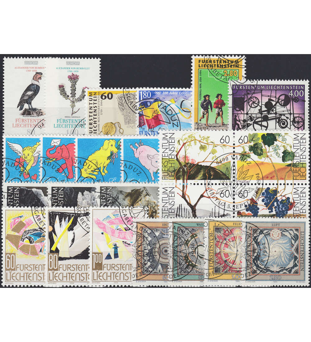 Liechtenstein 1994 gestempelt Nr. 1079-1102