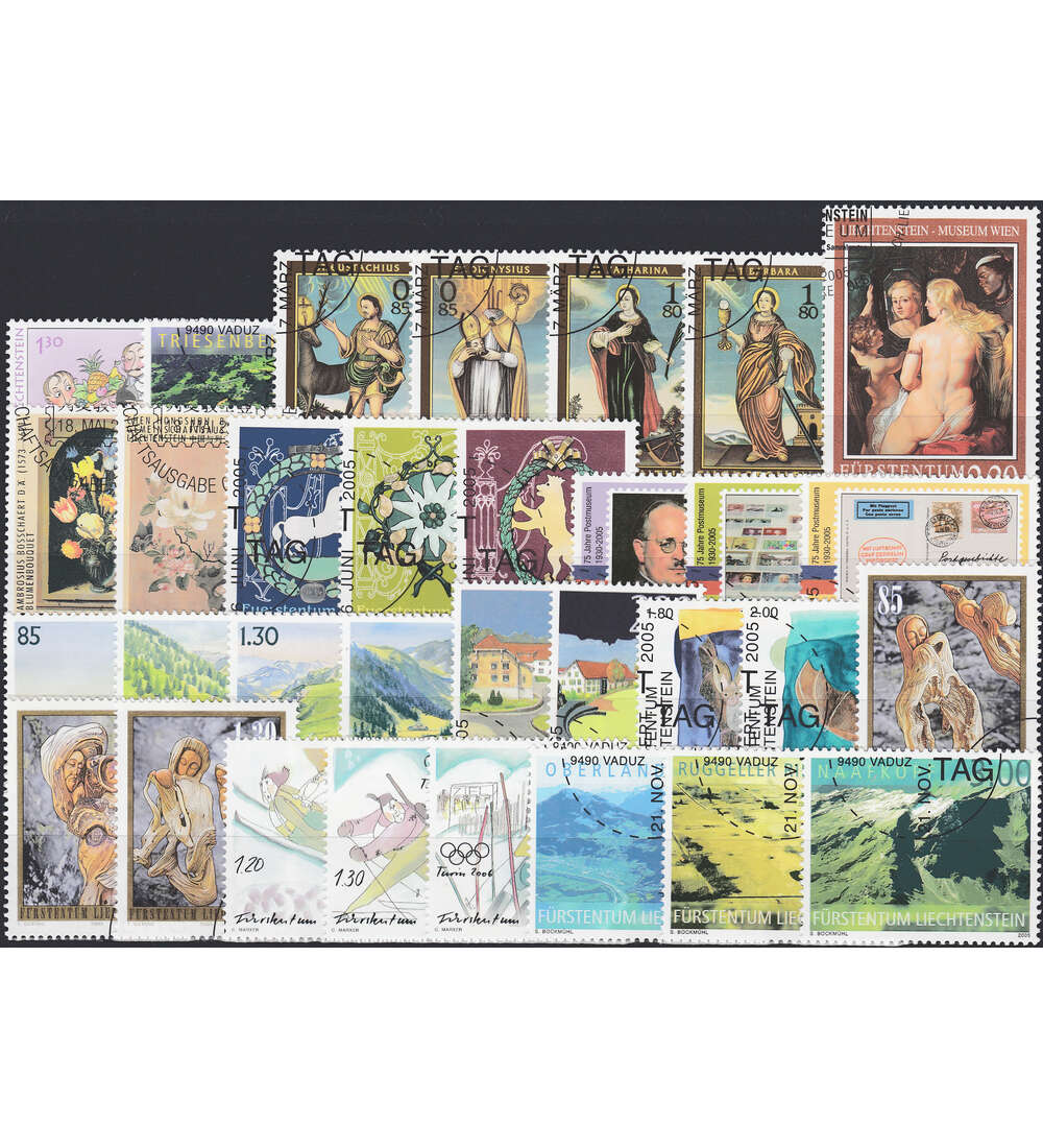 Liechtenstein 2005 gestempelt Nr. 1368-1399