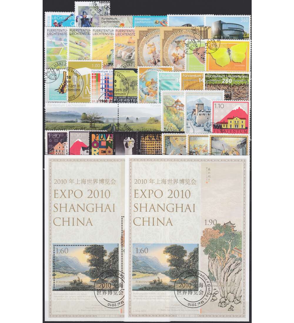 Liechtenstein 2010 gestempelt Nr. 1543-1579 Block 19