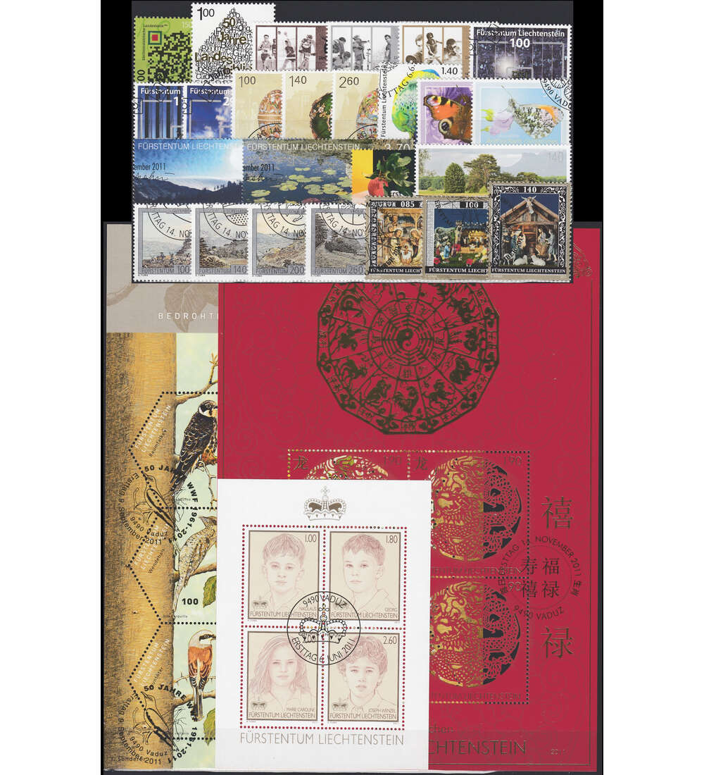 Liechtenstein 2011 gestempelt Nr. 1580-1617 Block 20