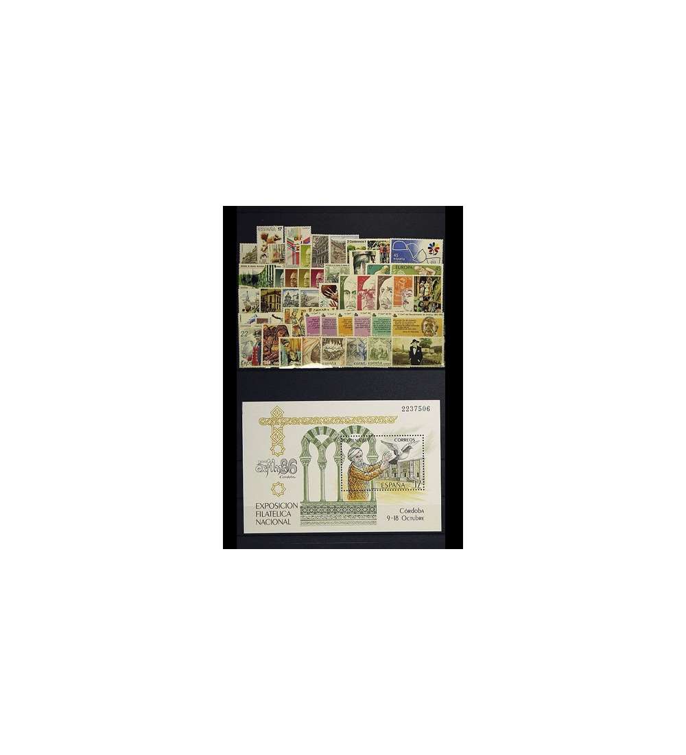 Spanien 1986 postfrisch Nr. 2709-2756 Block 29
