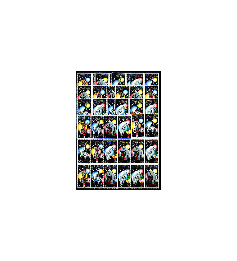 DDR ZD  Nr. 2364-2367 postfrisch **  Zirkuskunst 1978   WZd 394 - SZd 167, 16 Kombinat