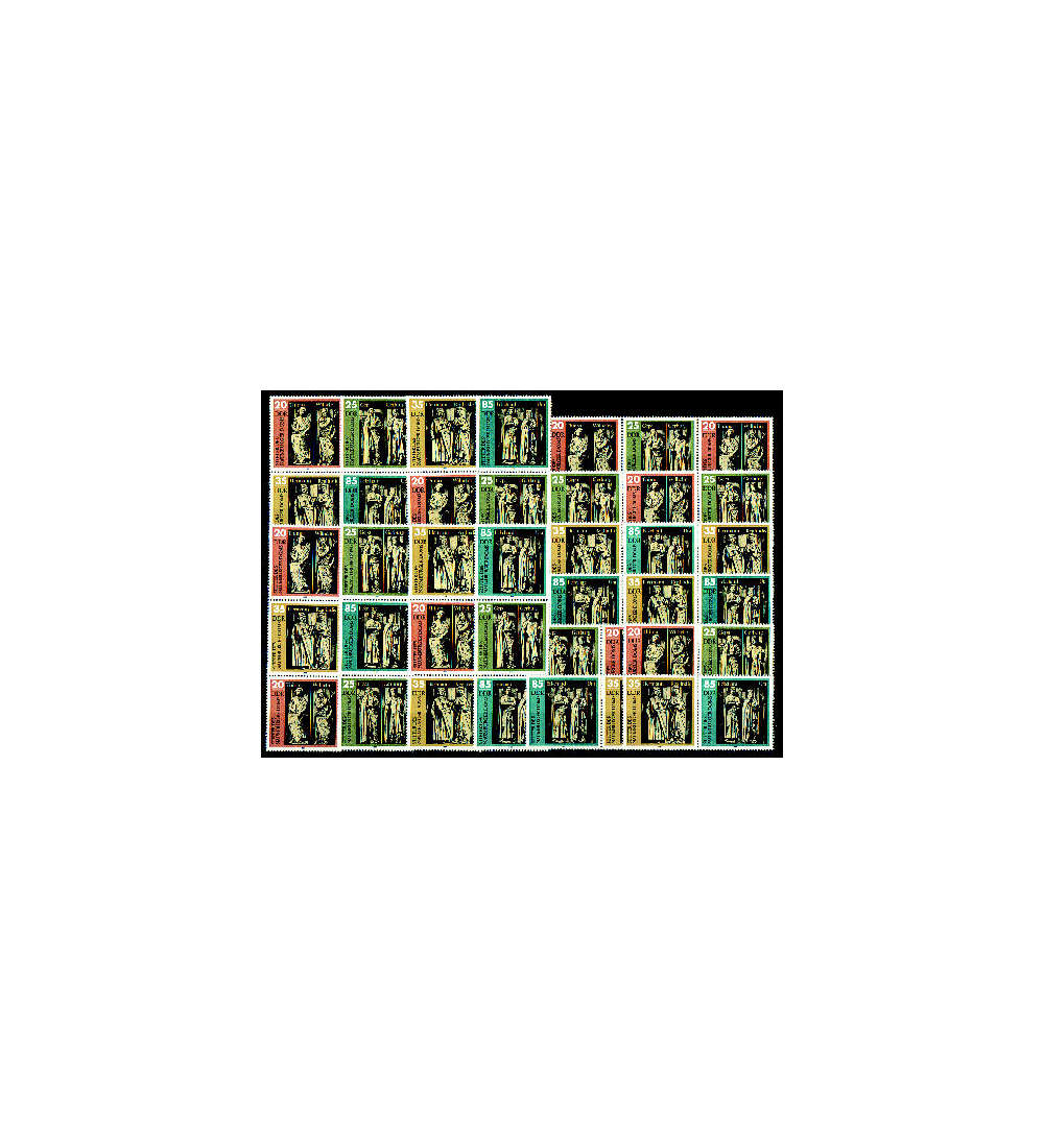 DDR ZD  Nr. 2808-2811 postfrisch **  Naumburger Dom 1983 WZd 568 - SZd 265, 16 Kombinat