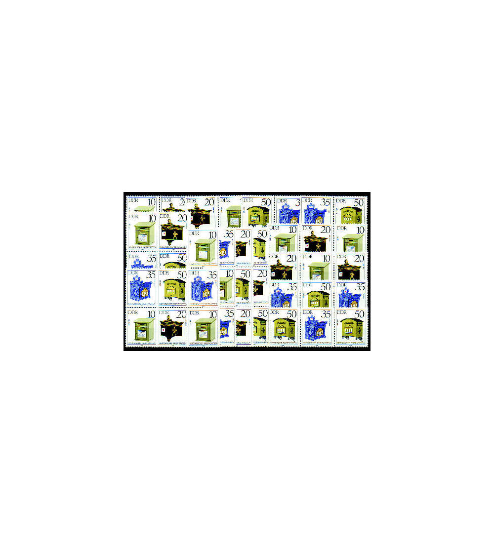 DDR ZD  Nr. 2924-2927 postfrisch ** Historische Briefksten 1985 WZd 617 - SZd 287, 16 Kombinat