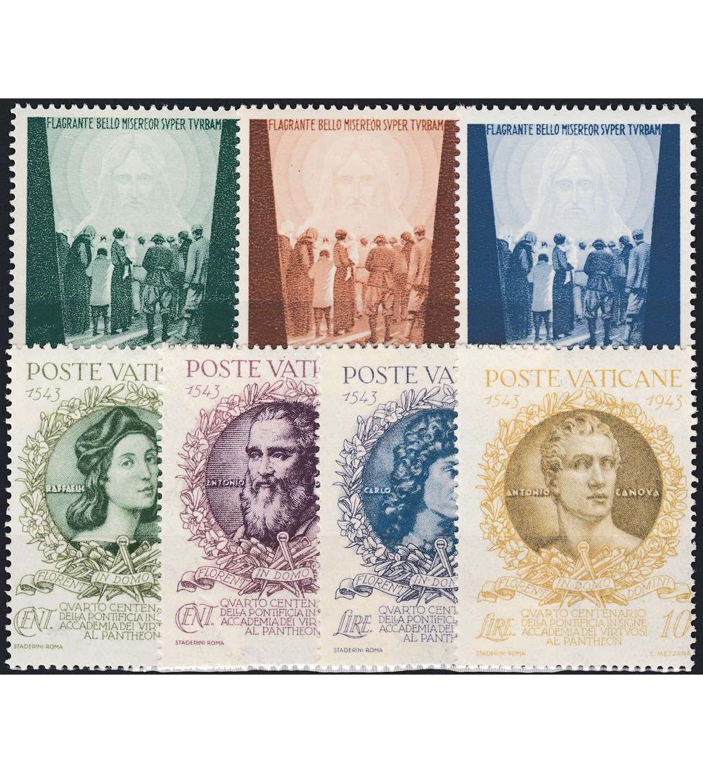 Vatikan 1944 postfrisch Nr. 96-102