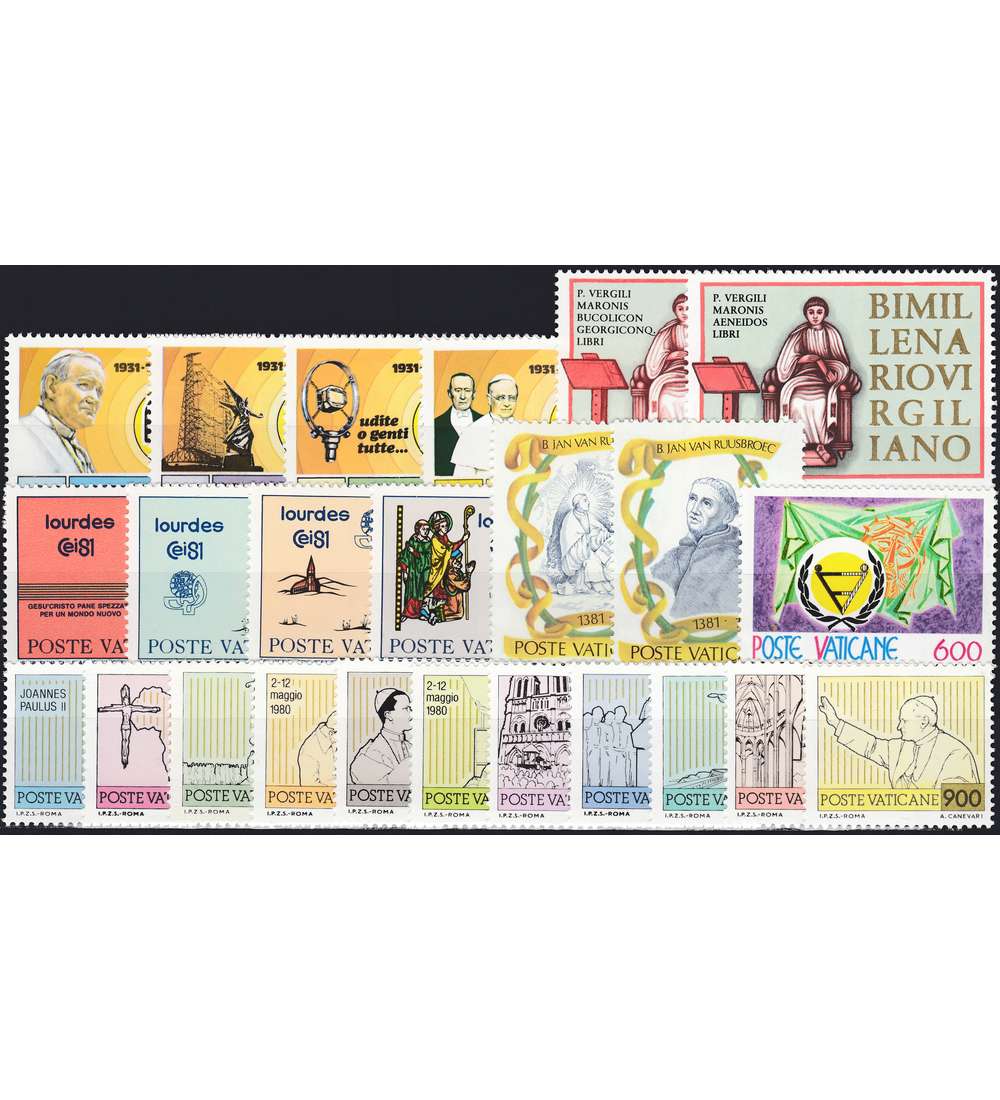 Vatikan 1981 postfrisch Nr. 779-802