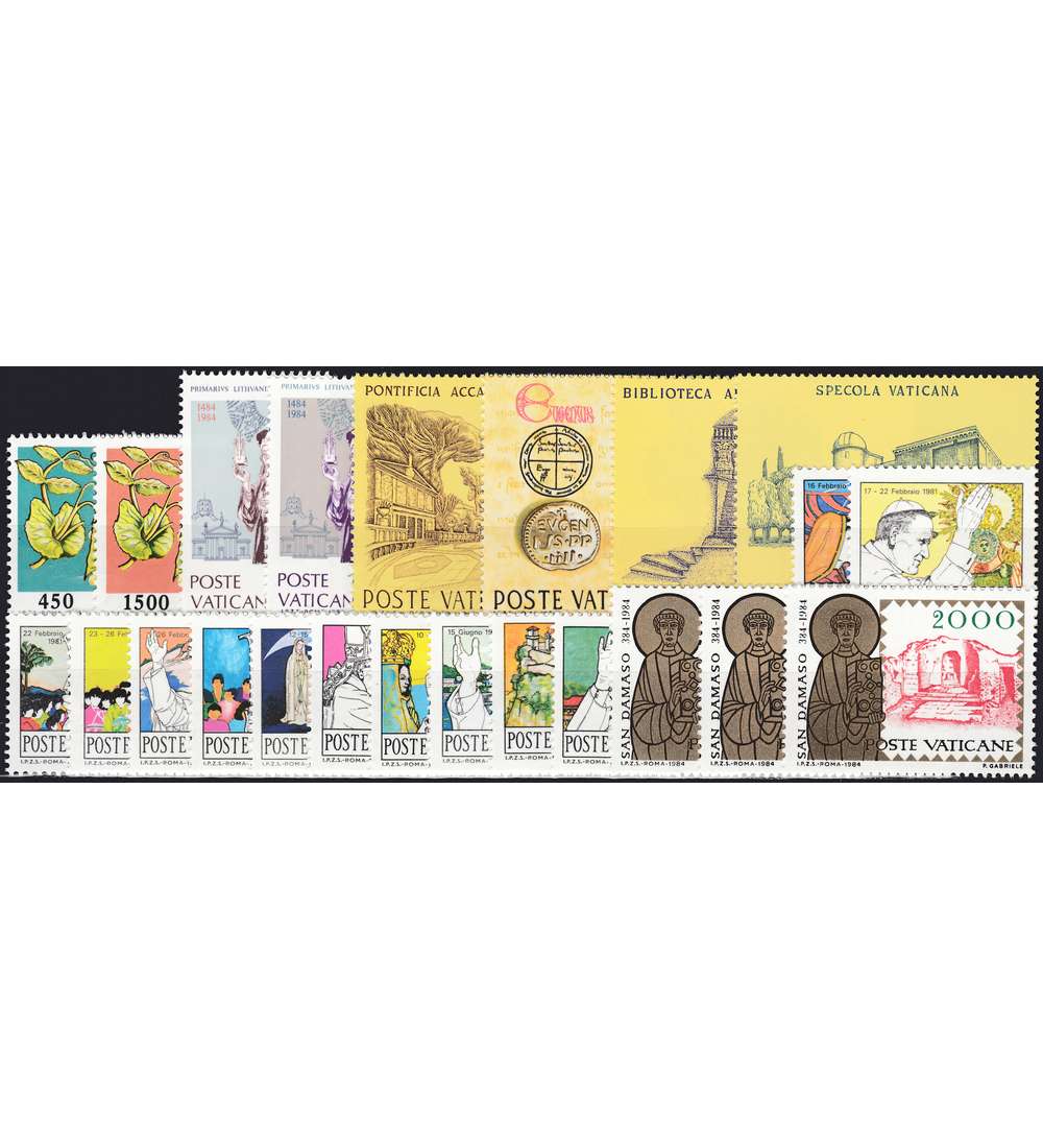 Vatikan 1984 postfrisch Nr. 844-866