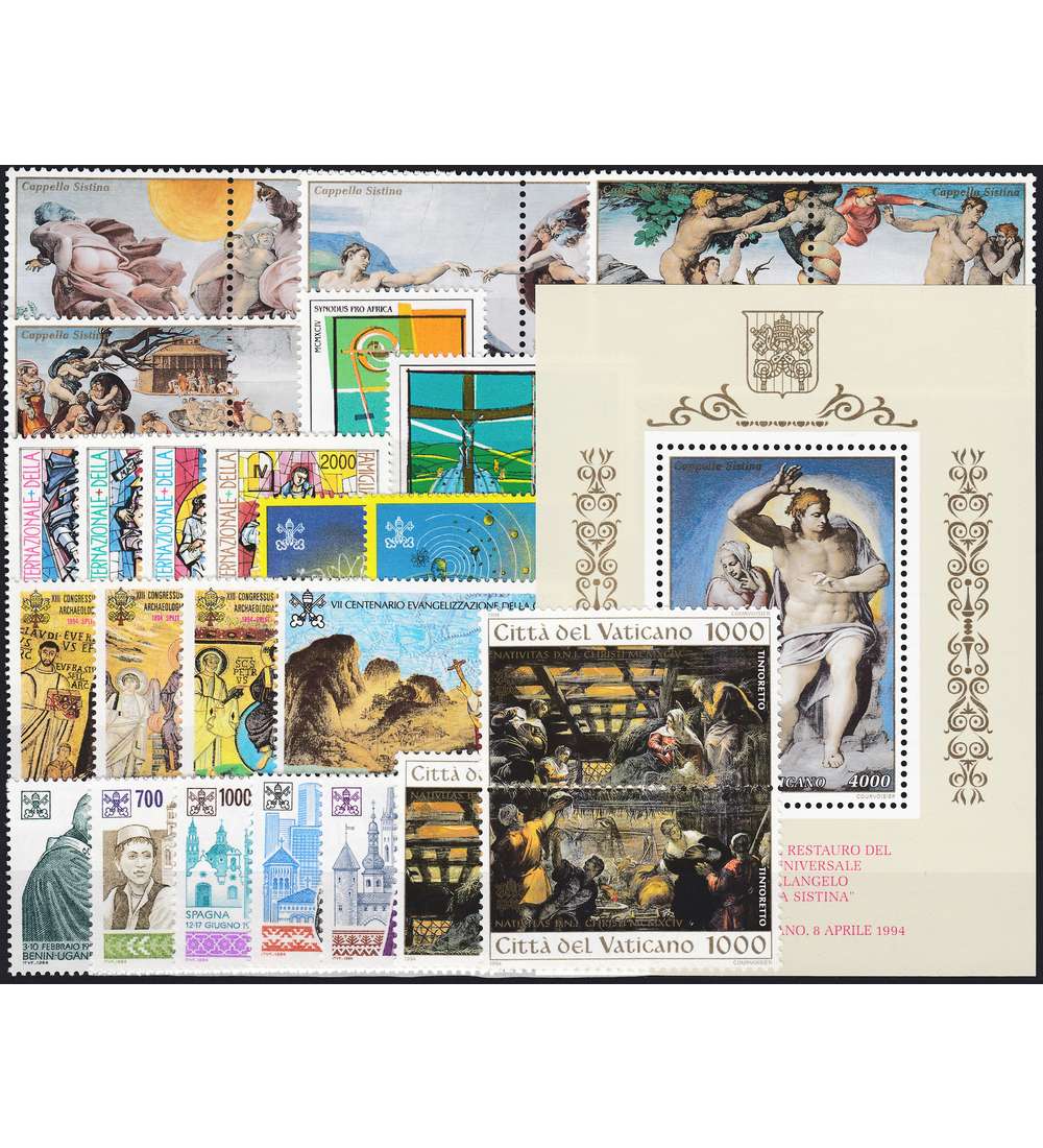 Vatikan 1994 postfrisch Nr. 1107-1135 Block 14