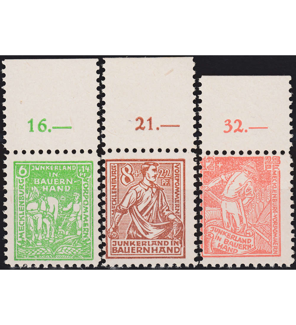 SBZ Nr. 23-25 b OR postfrisch ** Oberrandsatz