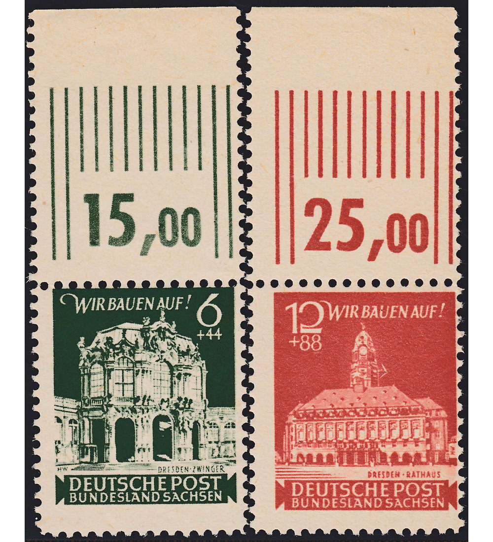 SBZ Nr.64-65 OR postfrisch ** Oberrandsatz