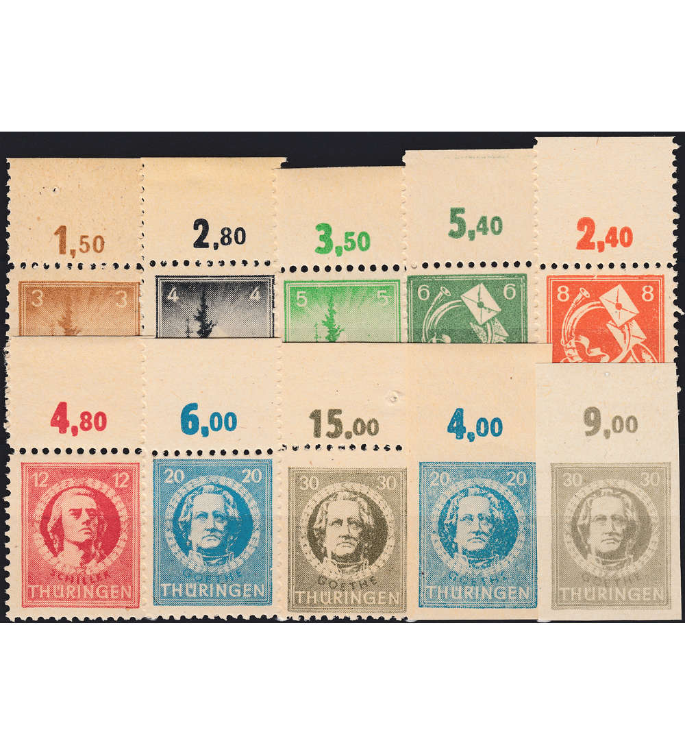 SBZ Nr. 92-99 A/B X OR postfrisch ** Oberrandsatz