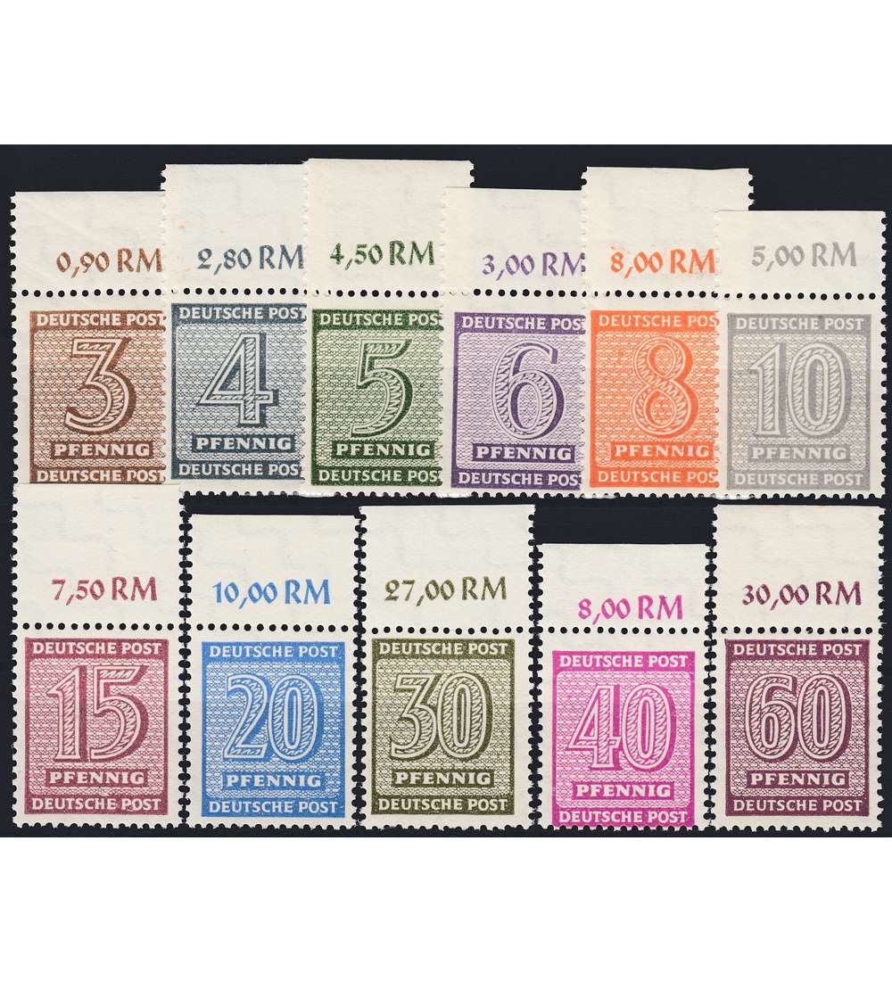 SBZ Nr. 126-137Y OR postfrisch ** Oberrandsatz 11 Werte