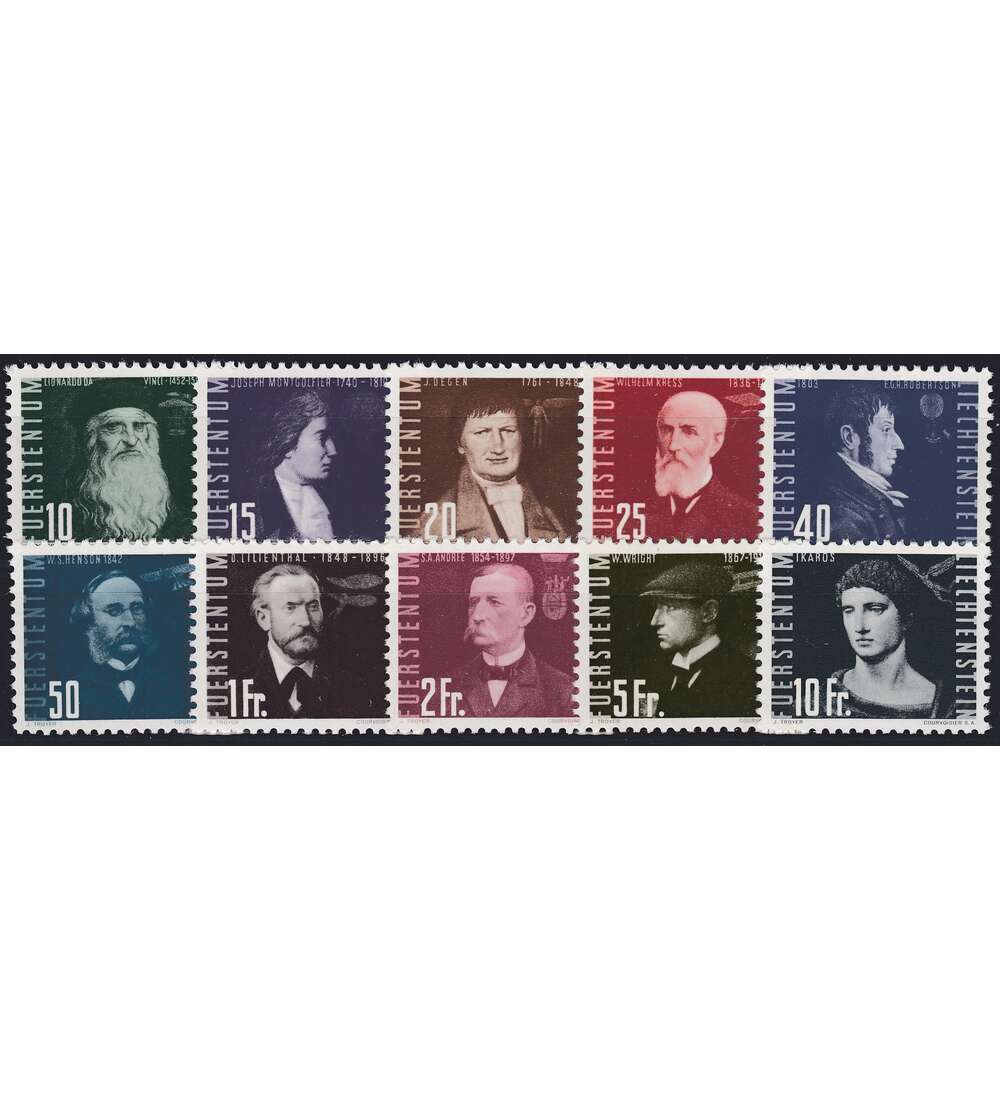 Liechtenstein 1948 postfrisch Nr. 257-266