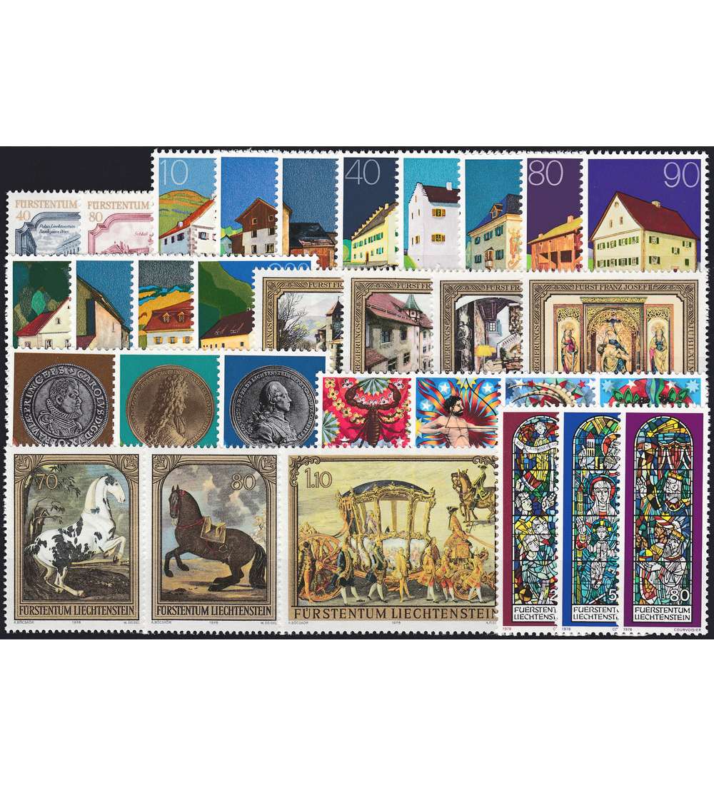 Liechtenstein 1978 postfrisch Nr. 692-722