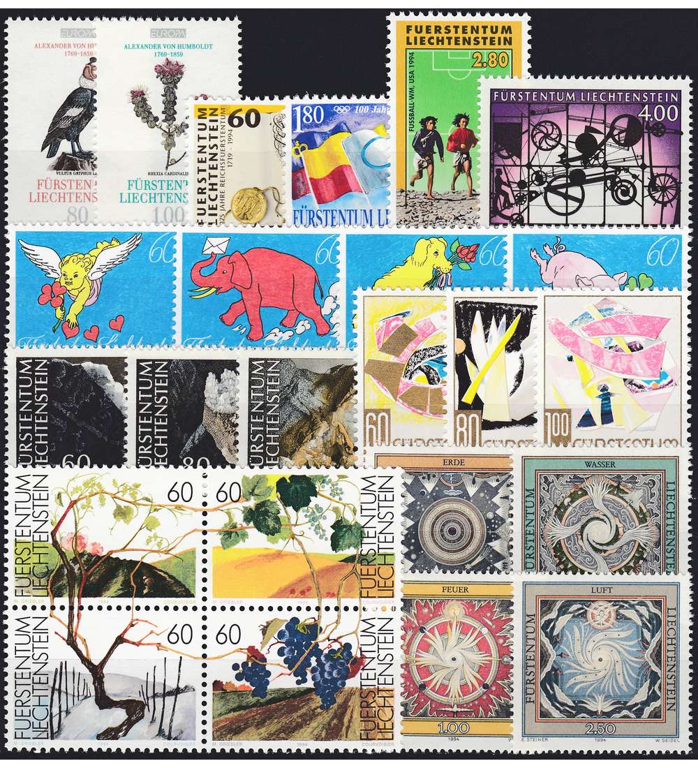 Liechtenstein 1994 postfrisch Nr. 1079-1102