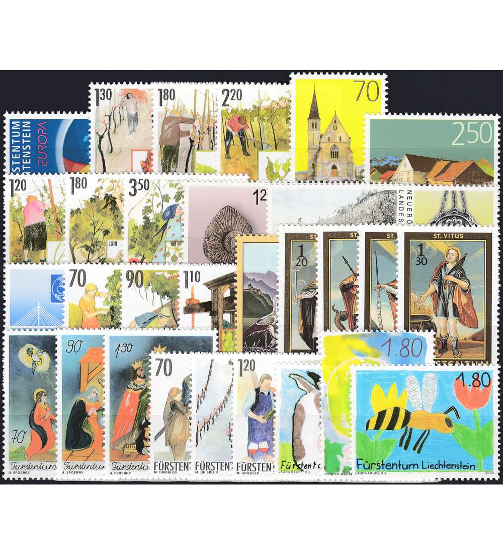 Liechtenstein 2003 postfrisch Nr. 1310-1338