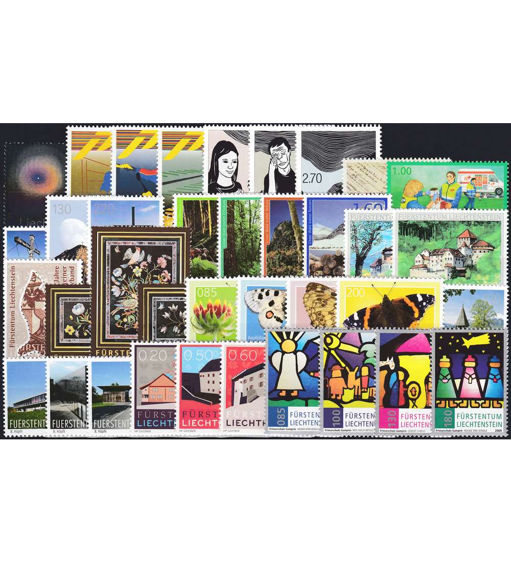 Liechtenstein Jahrgang 2009 postfrisch **