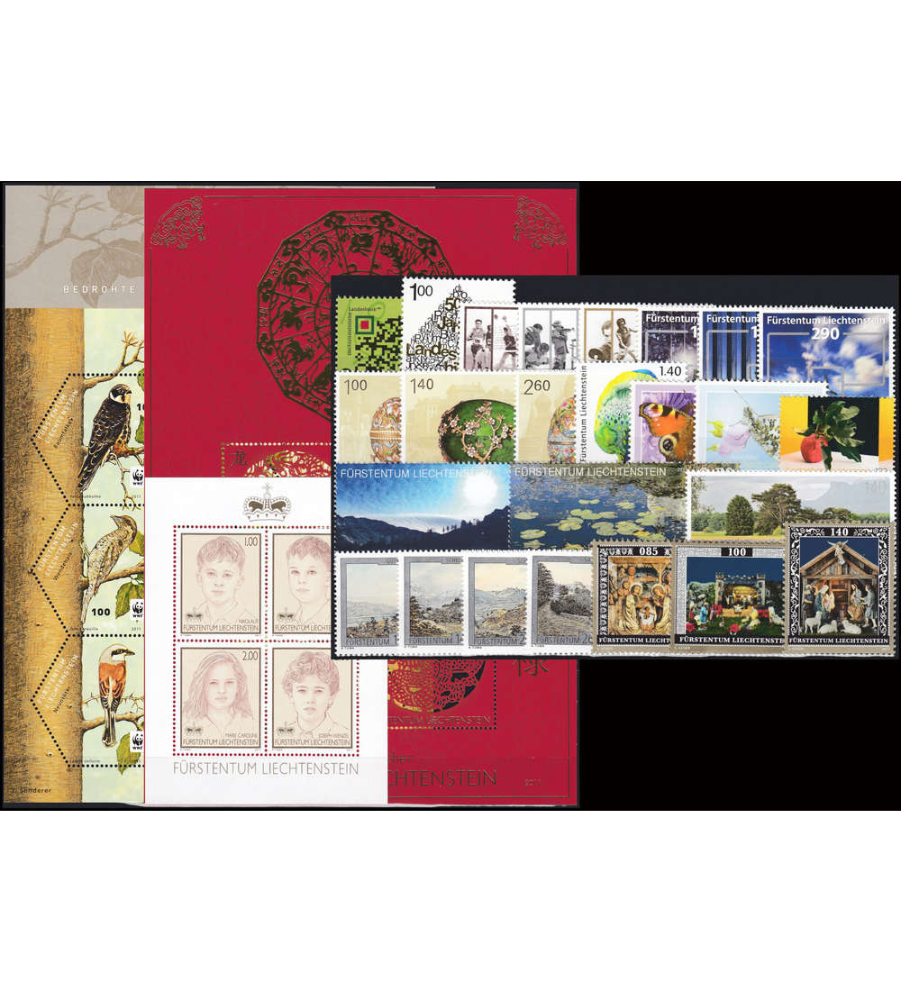 Liechtenstein 2011 postfrisch Nr. 1580-1617 Block 20