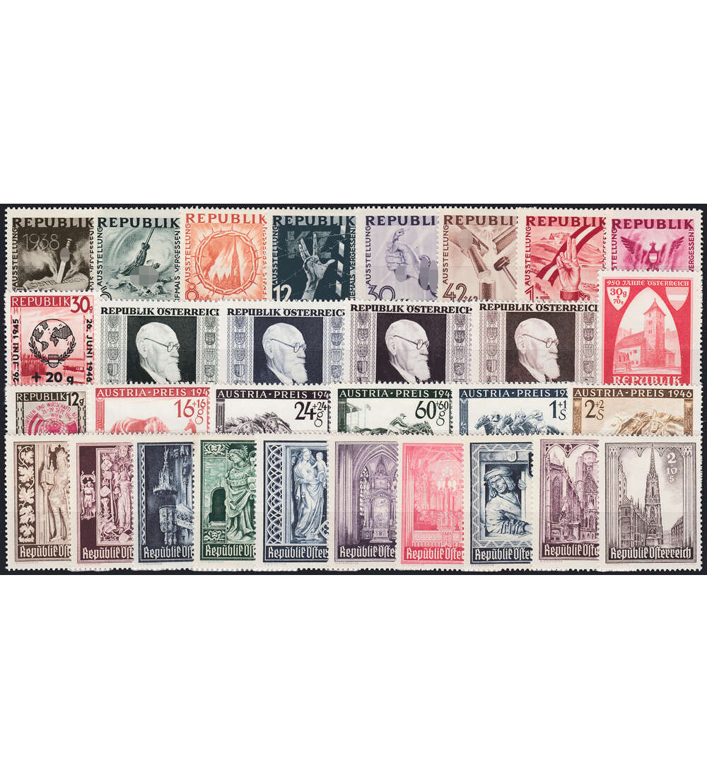 sterreich 1946 postfrisch ** Nr. 771-800