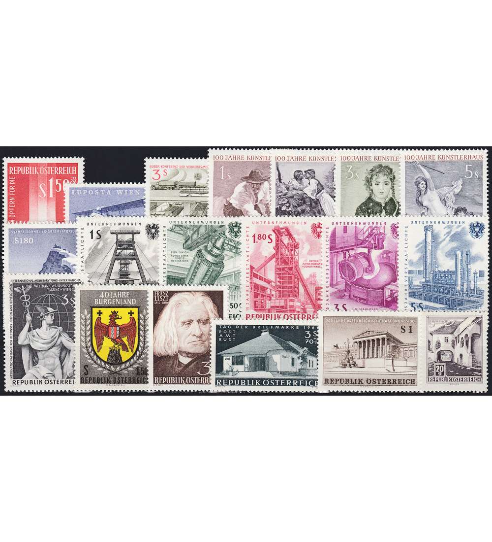 sterreich 1961 postfrisch ** Nr. 1084-1102