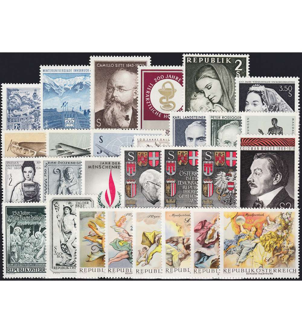 sterreich 1968 postfrisch ** Nr. 1256-1283