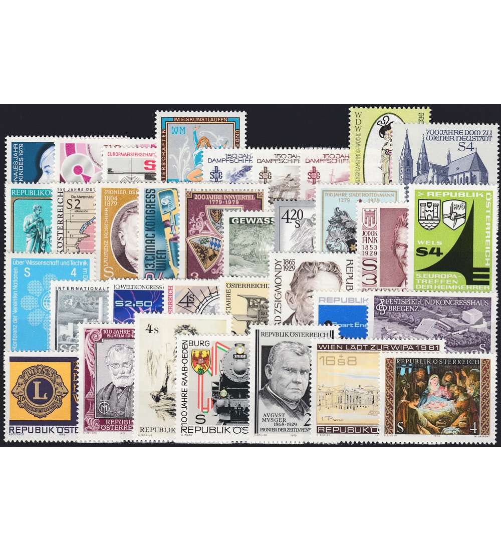 �sterreich 1979 postfrisch ** Nr. 1597-1630
