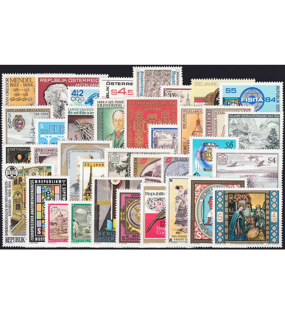�sterreich 1984 postfrisch ** Nr. 1763-1798