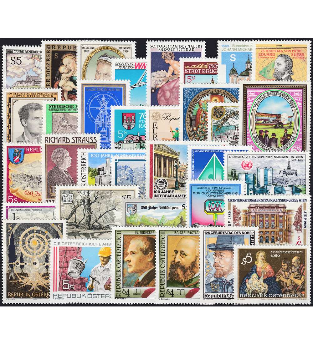 �sterreich 1989 postfrisch ** Nr. 1944-1977