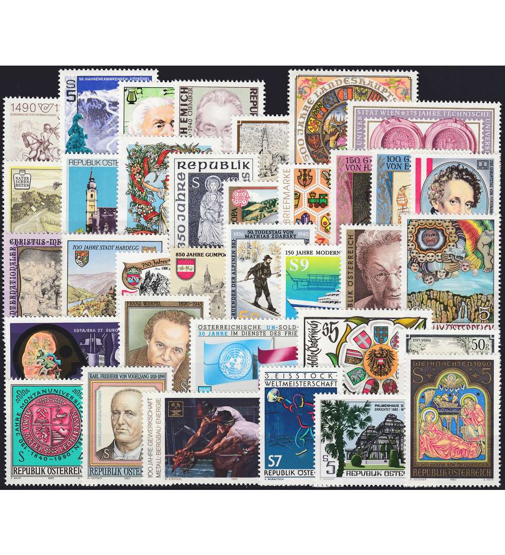 �sterreich 1990 postfrisch ** Nr. 1978-2012