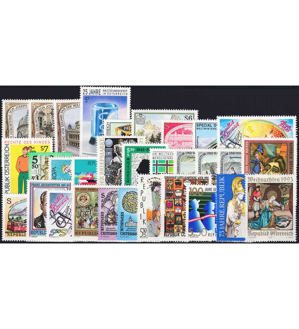 �sterreich 1993 postfrisch ** Nr. 2084-2114
